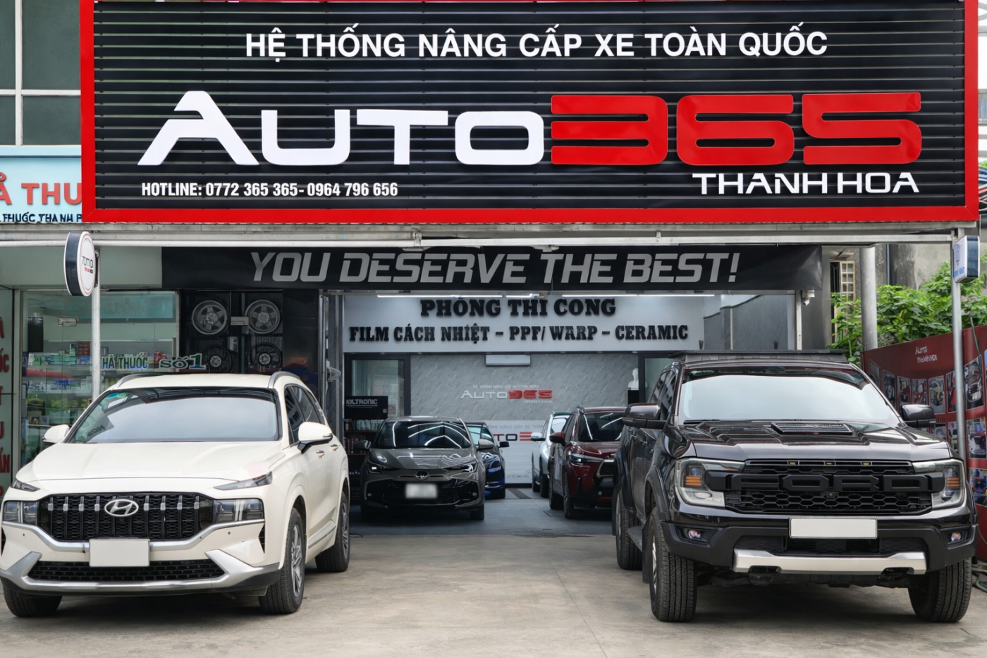Auto365 Bỉm Sơn – Không Gian Nâng Cấp Xe Chuyên Nghiệp Theo Chuẩn Hệ Thống