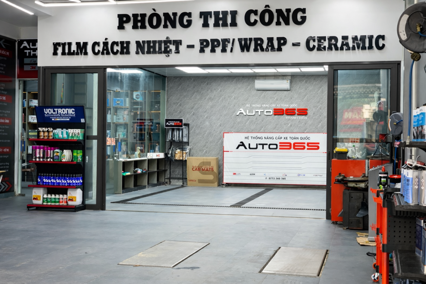 Khu vực thi công chuyên biệt