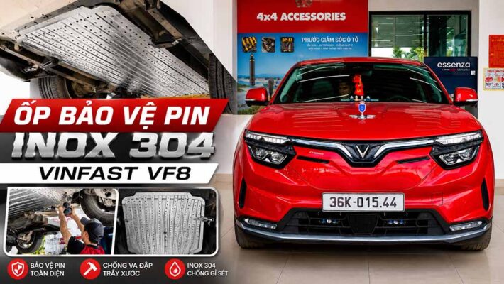 Ốp Bảo Vệ Pin Inox Cho VinFast VF8