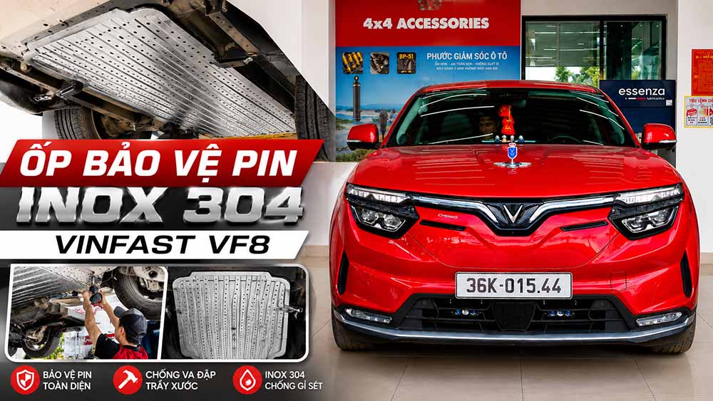 Ốp Bảo Vệ Pin Inox Cho VinFast VF8