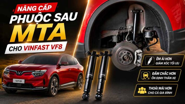 Nâng Cấp Cặp Phuộc Sau MTA Cho VinFast VF8