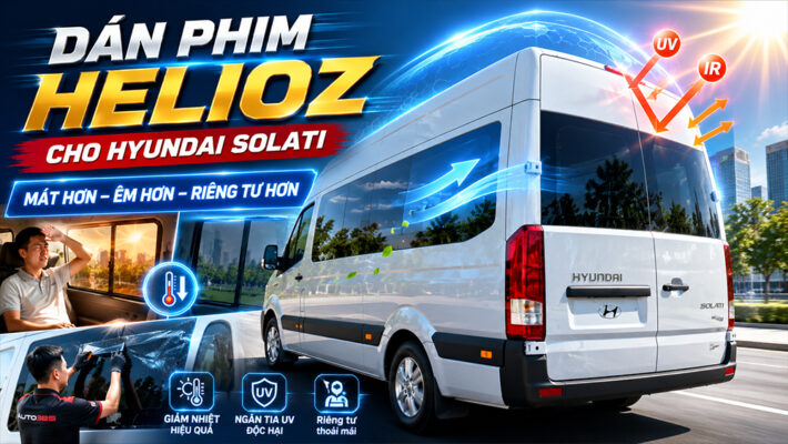 Dán phim cách nhiệt cho Hyundai Solati – Giải pháp chống nóng hiệu quả