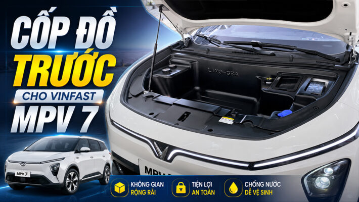 Nâng cấp cốp đồ trước cho VinFast MPV7 – Tối ưu không gian lưu trữ