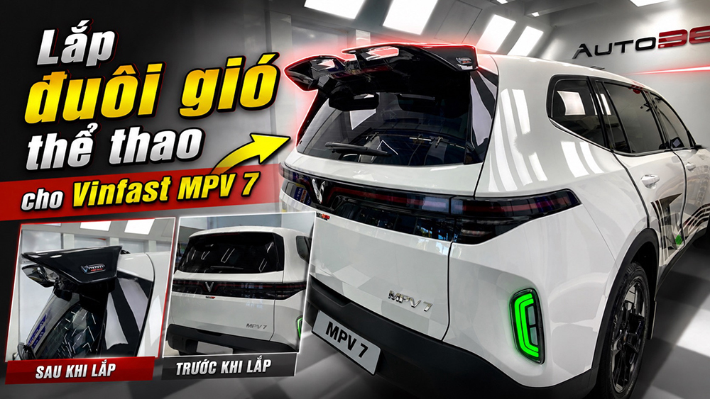 Nâng cấp đuôi gió thể thao cho VinFast MPV7