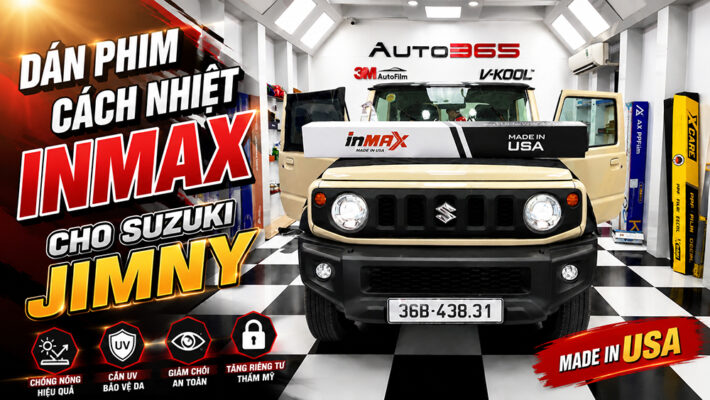 Dán phim cách nhiệt Inmax cho Suzuki Jimny tại Thanh Hóa