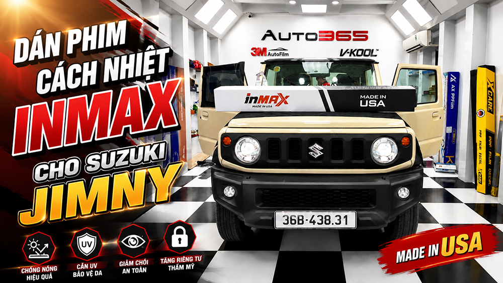 Dán phim cách nhiệt Inmax cho Suzuki Jimny tại Thanh Hóa