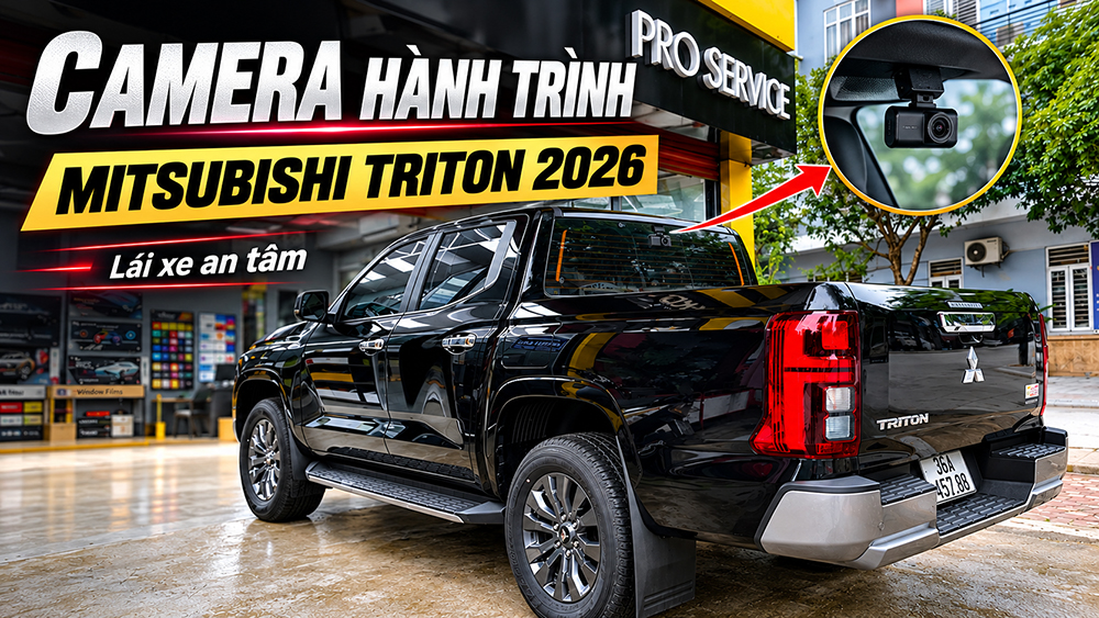 Camera hành trình Mitsubishi Triton 2026