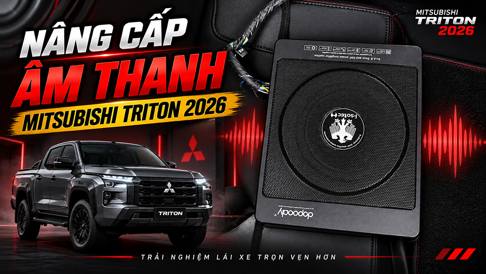 Nâng cấp âm thanh Mitsubishi Triton 2026