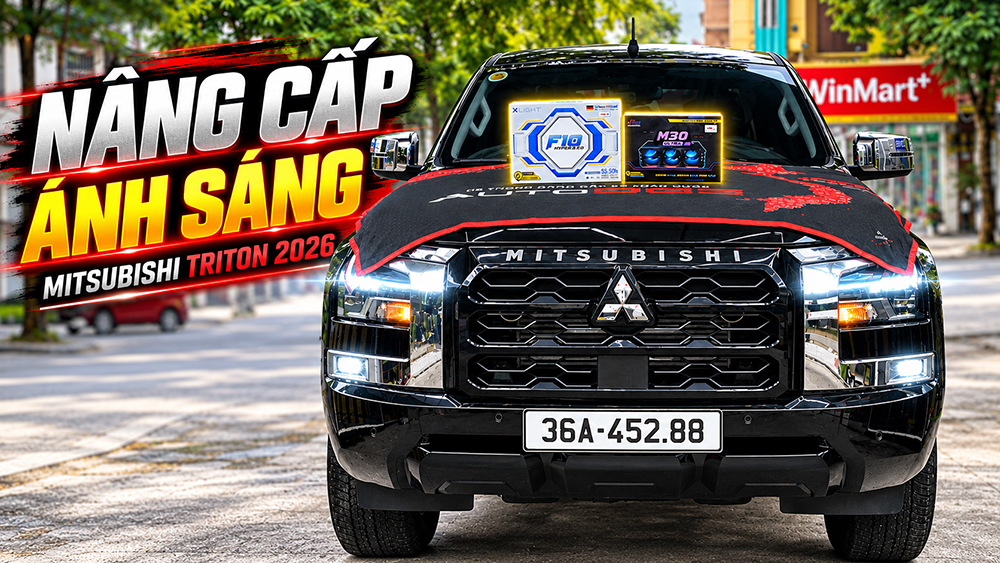 Nâng cấp ánh sáng Mitsubishi Triton 2026