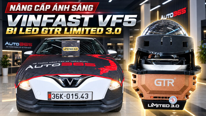 Nâng cấp ánh sáng VinFast VF5 với Bi LED GTR 3.0 Limited