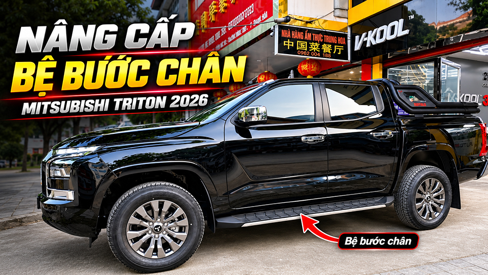 Bệ bước chân Mitsubishi Triton 2026