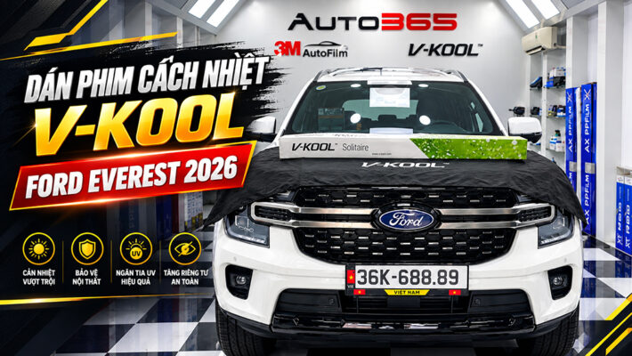 Dán Phim Cách Nhiệt V-Kool Cho Ford Everest 2026
